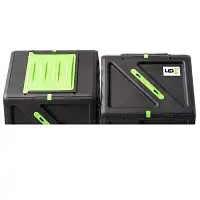 Composteur rotatif 2 chambres - 210 litres (2 x 105L)