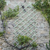 Treillis extensible vert en aluminium