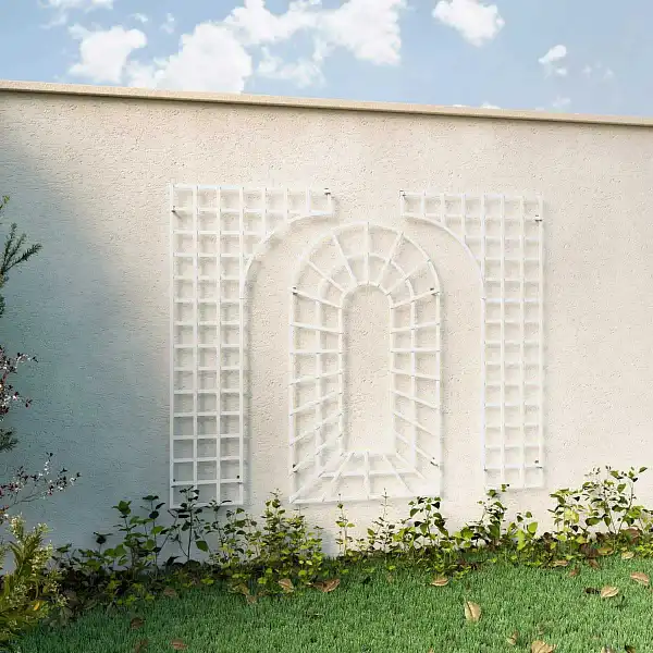 treillage mural bois 3 elements blanc treillage mural bois 3 elements blanc