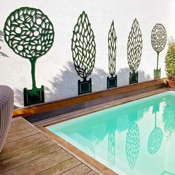 treillage mural silhouette arbre situation treillage mural silhouette arbre situation