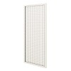 Treillis renforcé en bois maille carrée 1m x 2m - Blanc