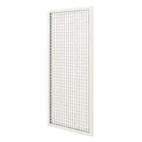 Treillis renforcé en bois maille carrée 1m x 2m - Blanc