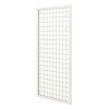 Treillis renforcé en bois maille carrée 1m x 2m - Blanc