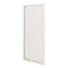 Treillis renforcé en bois maille losange 1m x 2m - Blanc