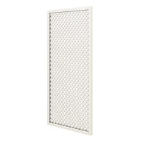 Treillis renforcé en bois maille losange 1m x 2m - Blanc