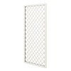 Treillis renforcé en bois maille losange 1m x 2m - Blanc