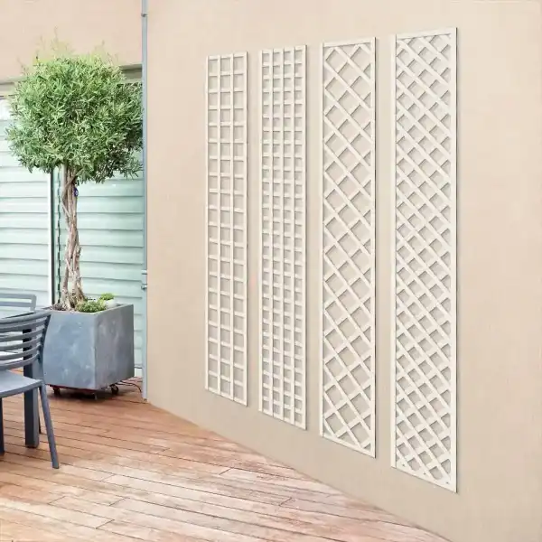 treillis bois blanc format colonne