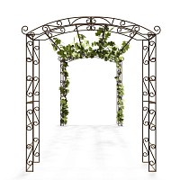 Tonnelle renforcée pour plantes grimpantes Pagode 8,50m2 - L. 4,45 x l. 1,92 x H. 2,28 m