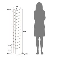 Tuteur angle droit pour plantes grimpantes - 150cm