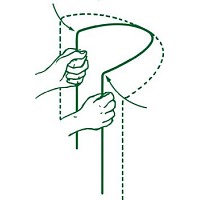 Tuteur demi cercle pour plantes vivaces touffues