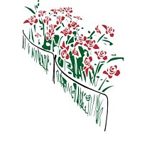 Tuteur demi cercle pour plantes vivaces touffues