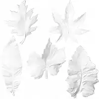 Tuteur feuille décoratif en porcelaine  Tuteur feuille décoratif en porcelaine