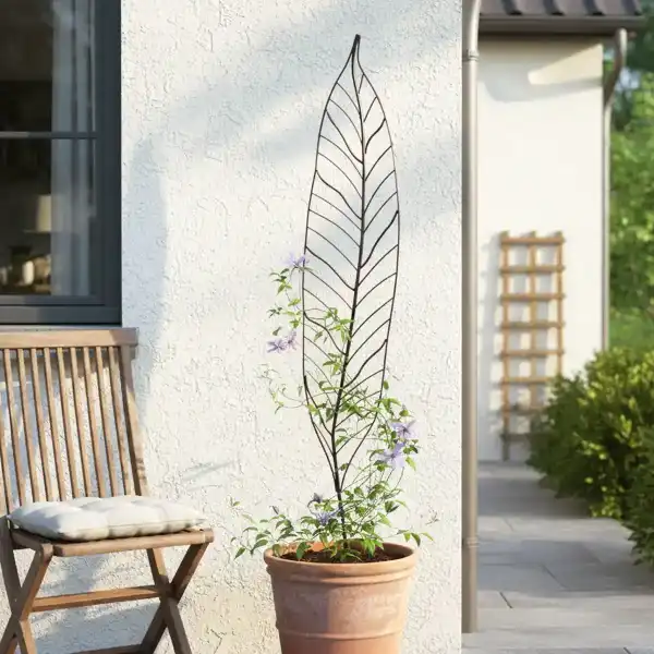 tuteur deco pot feuille charme