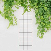Tuteur treillage rectangle rosier et grimpante - acier - marron - L. 150 cm