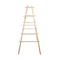 Support plante grimpante pyramide en bois FSC H. 143cm