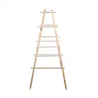 Support plante grimpante pyramide en bois FSC H. 143cm