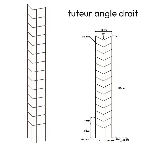 tuteur treillis angle droit dafe85