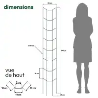 Tuteurs tomate universel - lot de 2 - H.170cm