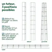 Tuteurs tomate universel - lot de 2 - H.170cm