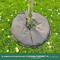 Coussin d'arrosage Tree'Bed XL pour arbres et arbustes - 1/2 cercle - 7,5 L