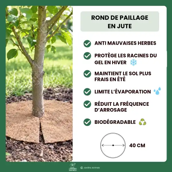 utilisations rond paillage jute