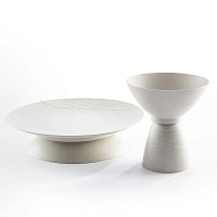 Vaisselle camping écologique - Kit 8 pièces pour 2 pers - Blanc