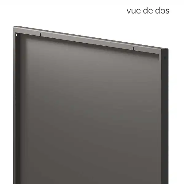 verso panneau 144cm gris