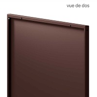 Panneau décoratif extérieur en métal L.53 x H.144cm - Graminées marron