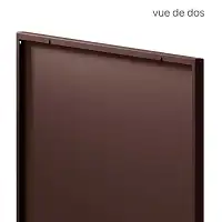 Panneau décoratif extérieur en métal L.53 x H.144cm - Uni marron