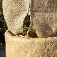 Housse d'hivernage en jute - Diam. 80cm x haut. 100cm