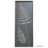 Panneau décoratif extérieur en métal H. 144 - Motif végétal
