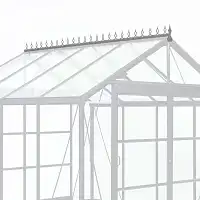 Faitiere décorative aluminium pour serre ACD S208H