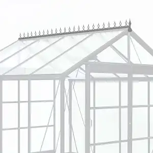 Faitiere décorative aluminium pour serre ACD S208H