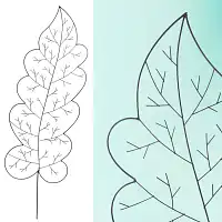 Tuteur décoratif en acier Feuille de chêne h. 160cm