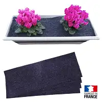 Feutre de décor anti mauvaise herbe pour jardinière - Lot de 4  Feutre de décor anti mauvaise herbe pour jardinière - Lot de 4
