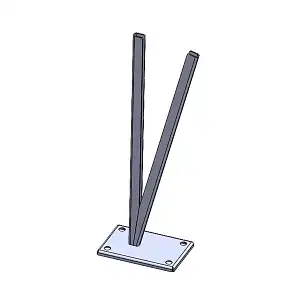 Lien vers un produit variante ou accessoire : Système de fixation pour Totem triangulaire en verre  Lien vers un produit variante ou accessoire : Système de fixation pour Totem triangulaire en verre