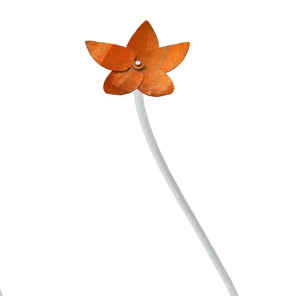 fleur campanule acier corten