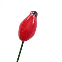 Cynorhodon - Fleur en céramique sur tige à planter  Cynorhodon - Fleur en céramique sur tige à planter