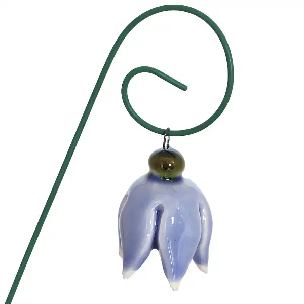 fleur ceramique bruyere bleu lavande