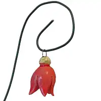 Bruyère rouge - Fleur en céramique sur tige à planter