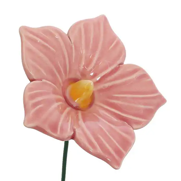 fleur ceramique mauve rose fleur ceramique mauve rose