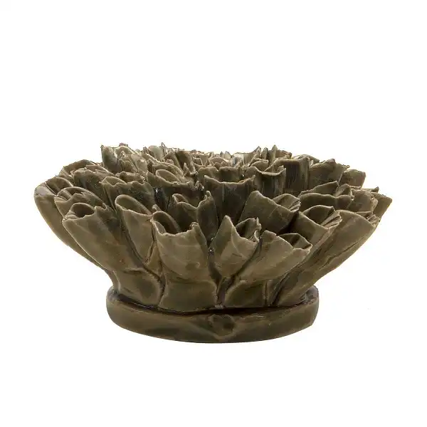 fleur ceramique olive C4A985