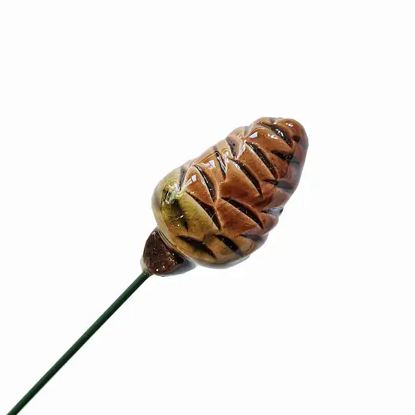 fleur ceramique pomme de pin