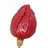 Fleur en céramique sur tige à planter - Tulipe rouge
