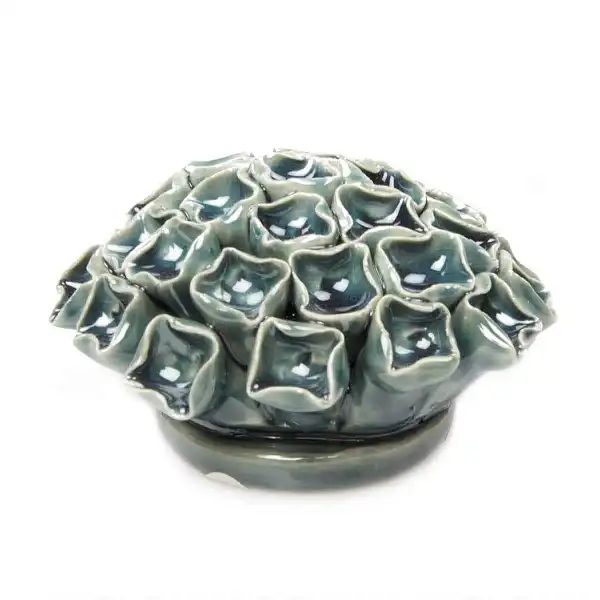fleur corail ceramique bleu C3MDTE fleur corail ceramique bleu C3MDTE