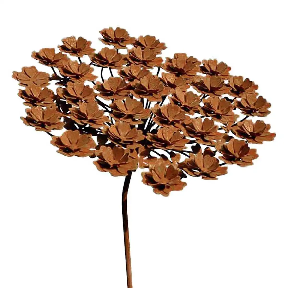 Tuteur fleur Hortensia en fer brut 35cm  Tuteur fleur Hortensia en fer brut 35cm