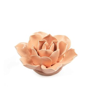 Fleur succulente en céramique 10cm - Rose
