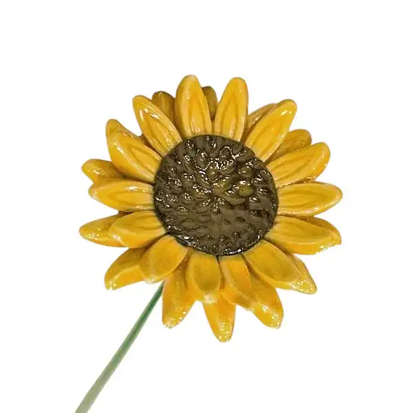 fleur deco tournesol ceramique