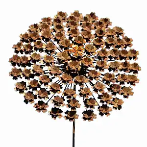 Tuteur fleur grande Berce en fer brut 50cm