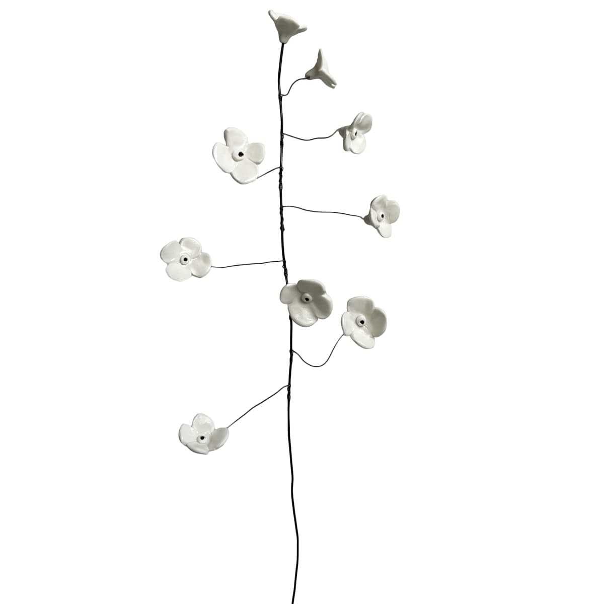 fleur porcelaine blanche